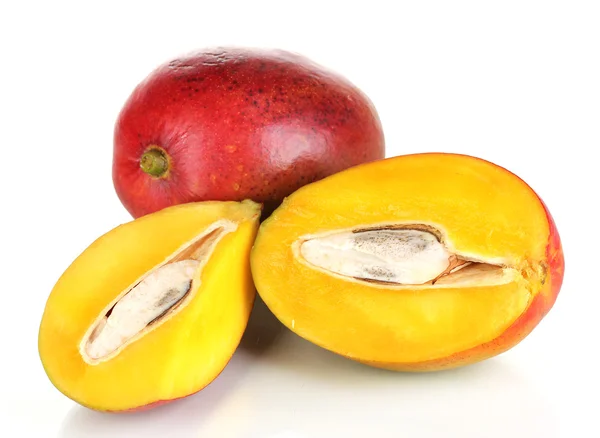 Mango apetecible maduro aislado en blanco —  Fotos de Stock