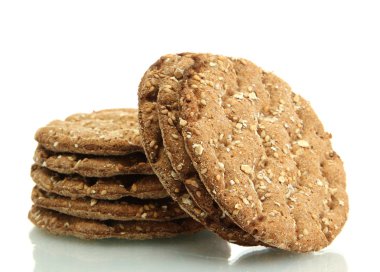 beyaz izole lezzetli crispbread