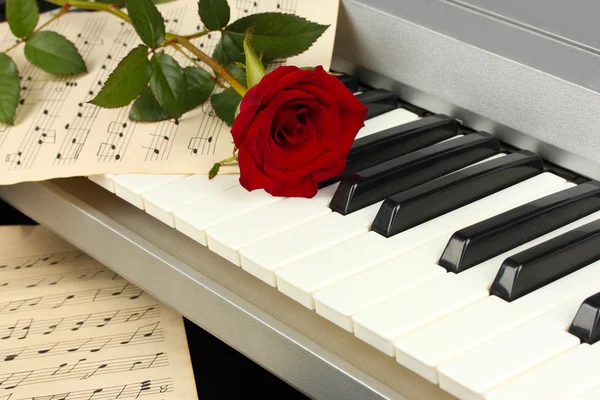Fundo do teclado piano — Fotografia de Stock