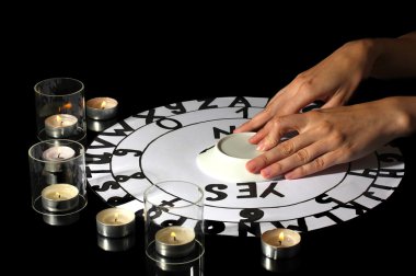 mum ışığında yakın çekim tarafından spiritualistic seans