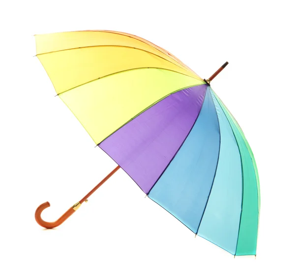 Colorful umbrella, isolated on white — Stock Photo, Image