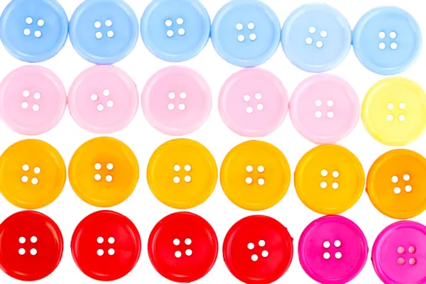 Colorful sewing buttons closeup — Stock Photo, Image