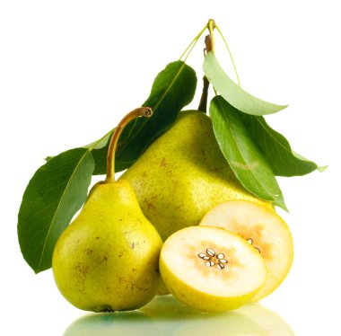 beyaz izole sulu flavorful armut