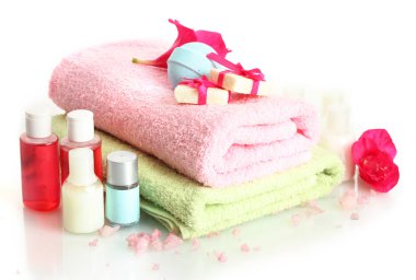 güzel spa ayarı, beyaz izole