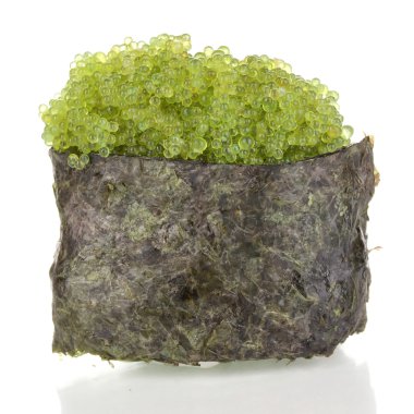 beyaz izole lezzetli sushi