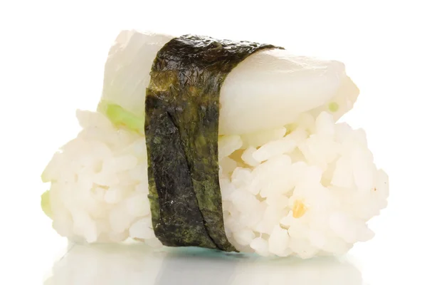 Вкусные суши, изолированные на белом — стоковое фото