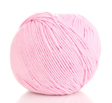 örgü iplik üzerinde beyaz izole