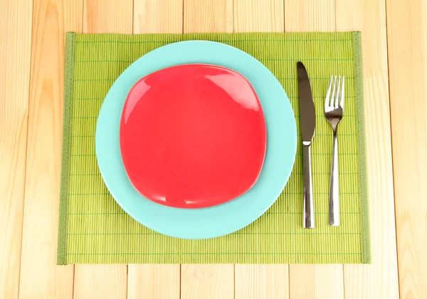 Cadre de table sur fond bois close-up — Photo