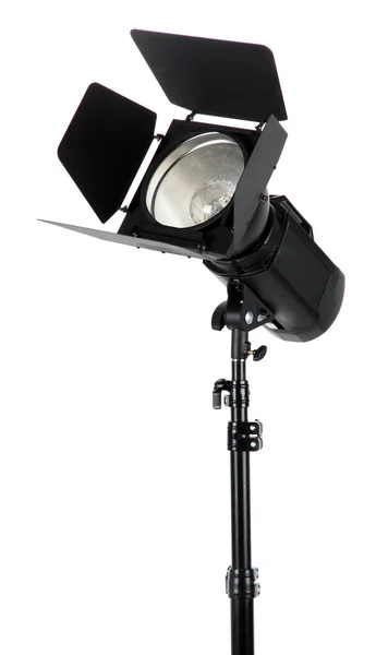 Studio lighting on white background close-up — Stock Photo, Image