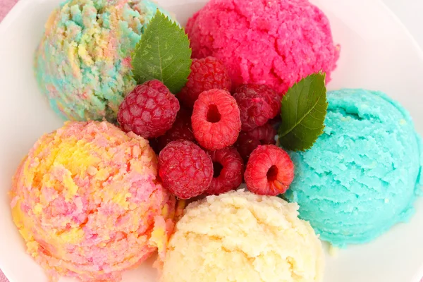 Delicioso sorvete close-up — Fotografia de Stock