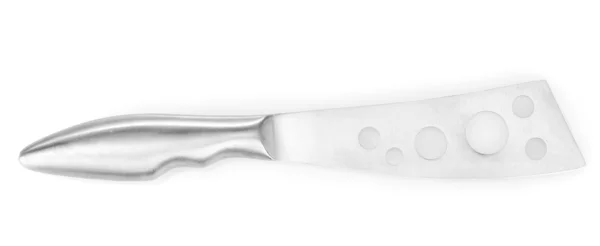 Cuchillo de queso aislado en blanco — Foto de Stock