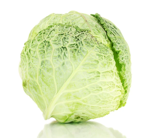 Fresh cabbage isolated on white — Stock Photo, Image