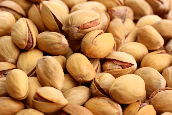 Sabrosas nueces de pistacho, de cerca — Foto de Stock