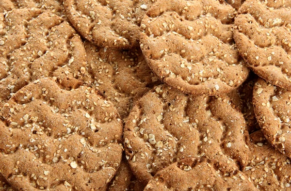 Smakelijke knäckebröd, close-up — Stockfoto