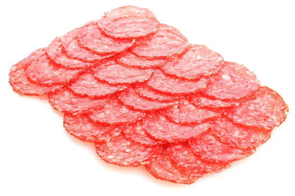 Tasty sausage, isolated on white — Stock Photo, Image