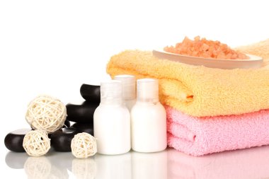 beyaz izole güzel spa ayarı