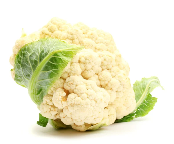 Fresh cauliflower isolated on white — Stock Photo, Image