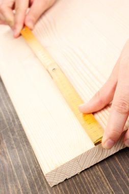 ahşap tahta yakın çekim ölçme