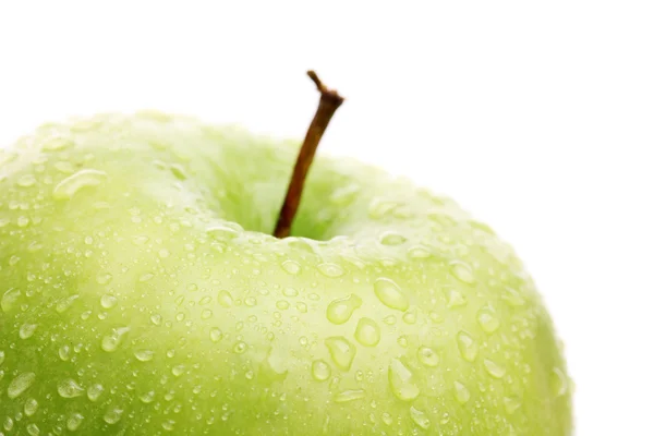 Pomme verte mûre isolée sur blanc — Photo