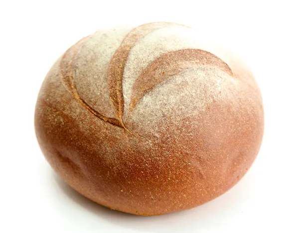 Sabroso pan de centeno, aislado en blanco —  Fotos de Stock
