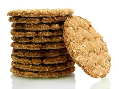 beyaz izole lezzetli crispbread