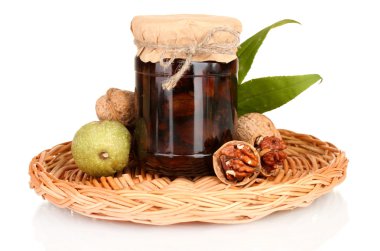 hasır mat ceviz reçeli-kavanoz