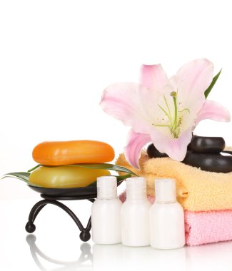 beyaz izole güzel spa ayarı