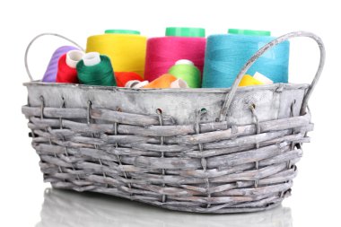 Sepette Beyaz izole parlak konu