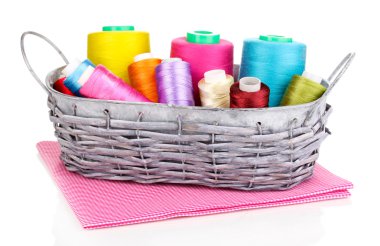 Sepette Beyaz izole parlak konu