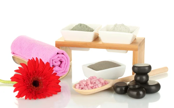 Kosmetik-Ton für Wellness-Behandlungen auf weißem Hintergrund — Stockfoto