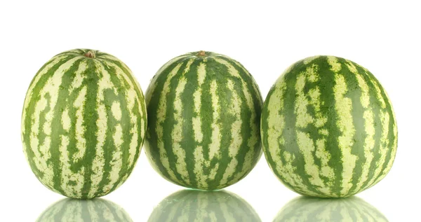 Juicy watermelons isolated on white — Stock Photo, Image