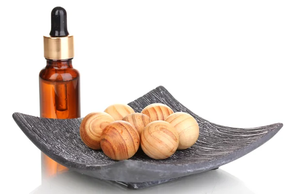 Aromatherapie instelling geïsoleerd op wit — Stockfoto