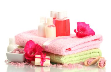 güzel spa ayarı, beyaz izole