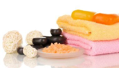 beyaz izole güzel spa ayarı