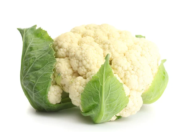 Fresh cauliflower isolated on white — Stock Photo, Image