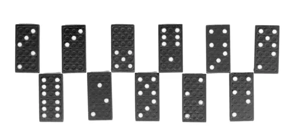 Dominoes isolated on white — Stock Photo, Image