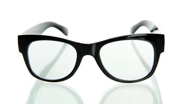 Siyah gözlük, üzerinde beyaz izole — Stok fotoğraf