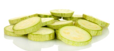 parçalar üzerinde beyaz izole Squash