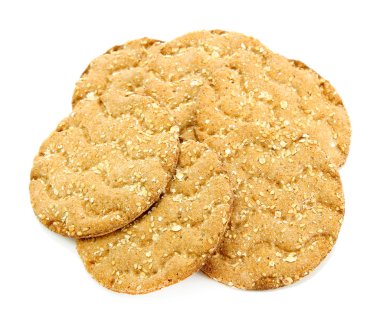 beyaz izole lezzetli crispbread