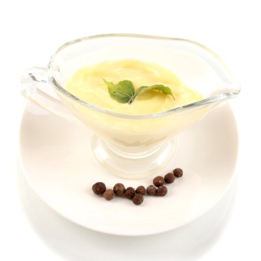 beyaz izole kase mayonez