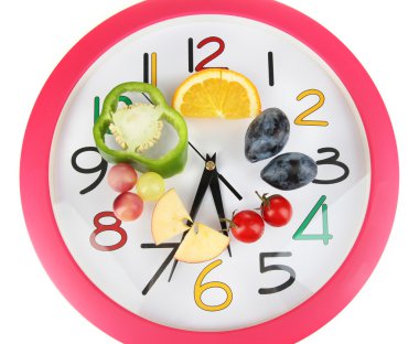 beyaz izole zamanında diyet yemekleri