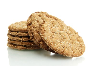 beyaz izole lezzetli crispbread