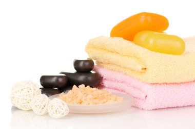 beyaz izole güzel spa ayarı