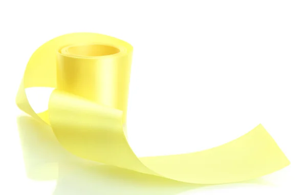 Silk ribbon, isolated on white — Stock Photo, Image