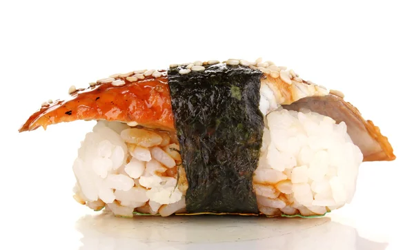 Delizioso sushi isolato su bianco — Foto Stock