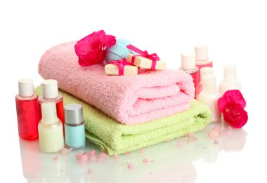 güzel spa ayarı, beyaz izole