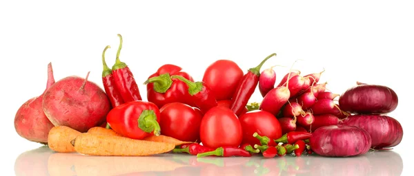 Świeże warzywa czerwony na białym tle — Zdjęcie stockowe
