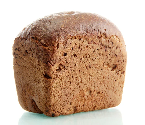 Smaczny chleb żytni, izolowany na biało — Zdjęcie stockowe