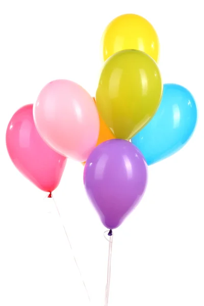 Globos de colores aislados en blanco —  Fotos de Stock