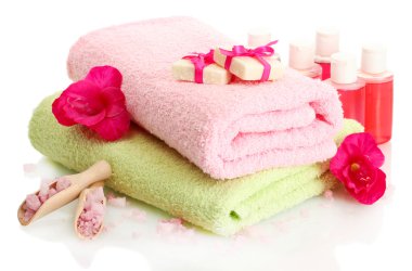 güzel spa ayarı, beyaz izole